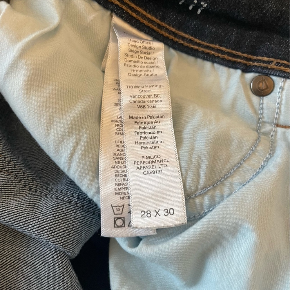 Du/er Men's Dark Blue Jeans Size 28x30 - Picture 11 of 12